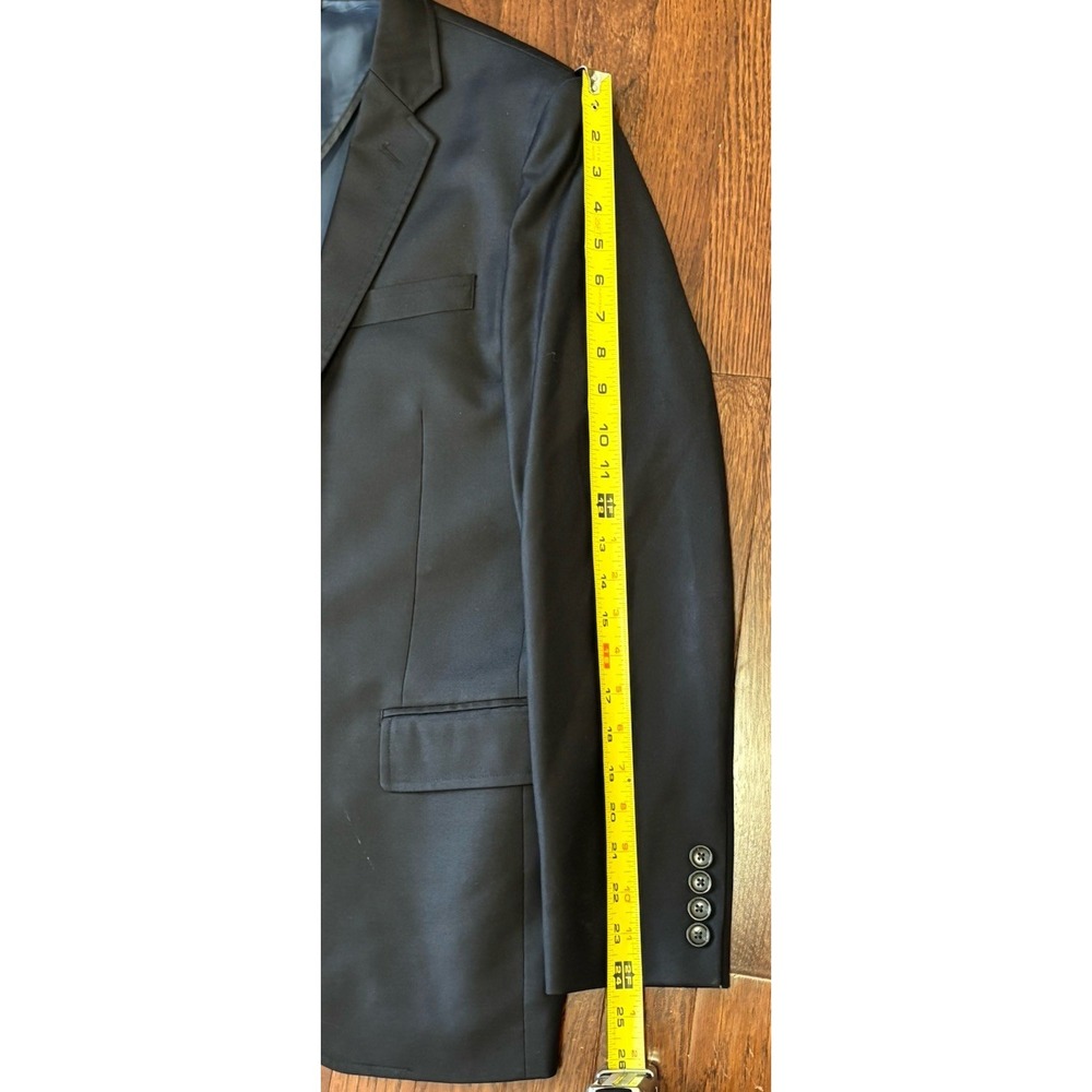 J.Crew Blazer Men's 36S Ludlow Super 130s Wool Loro Piana 2 Button Navy Blue - Picture 6 of 8